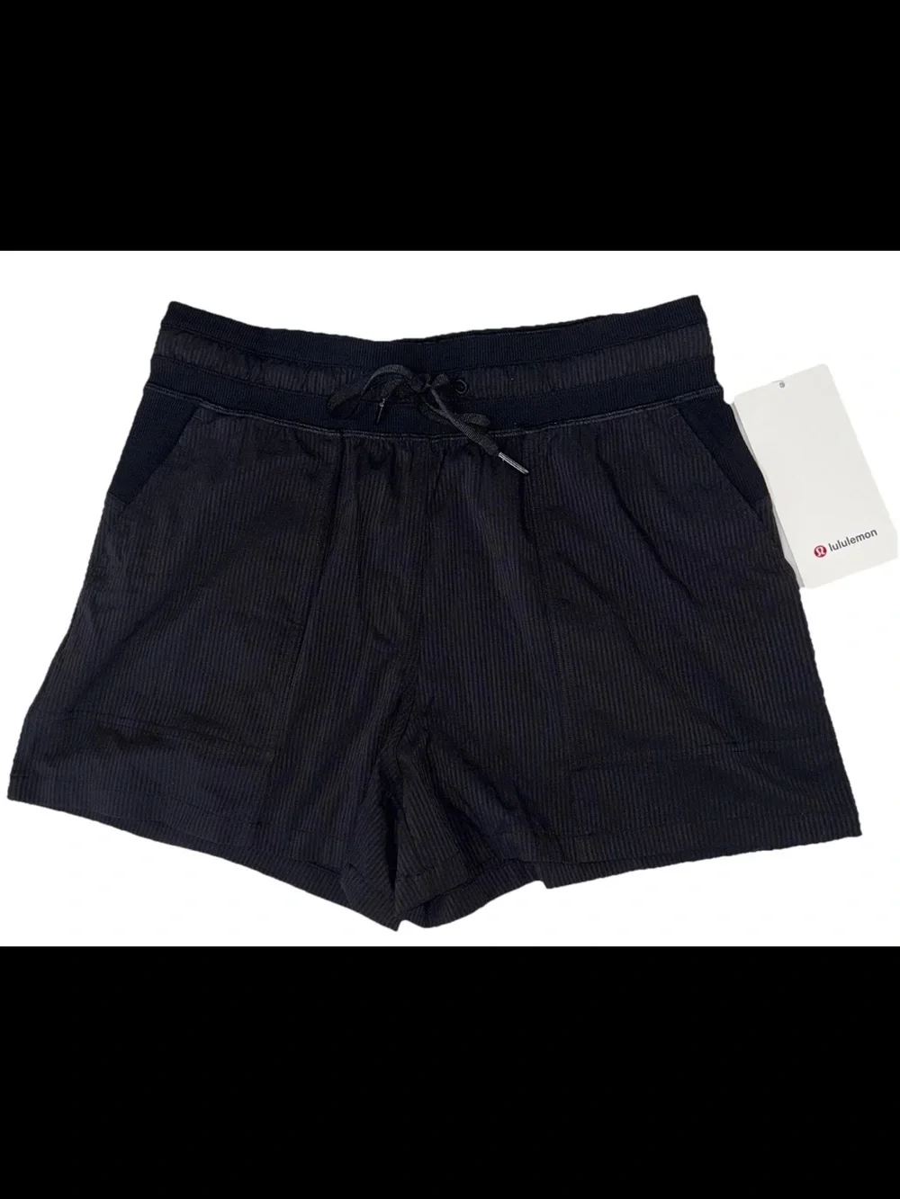 NWT LULULEMON SIZE 6 DANCE STUDIO HIGH RISE 3.5”L SHORT AUTHENTIC BLACK